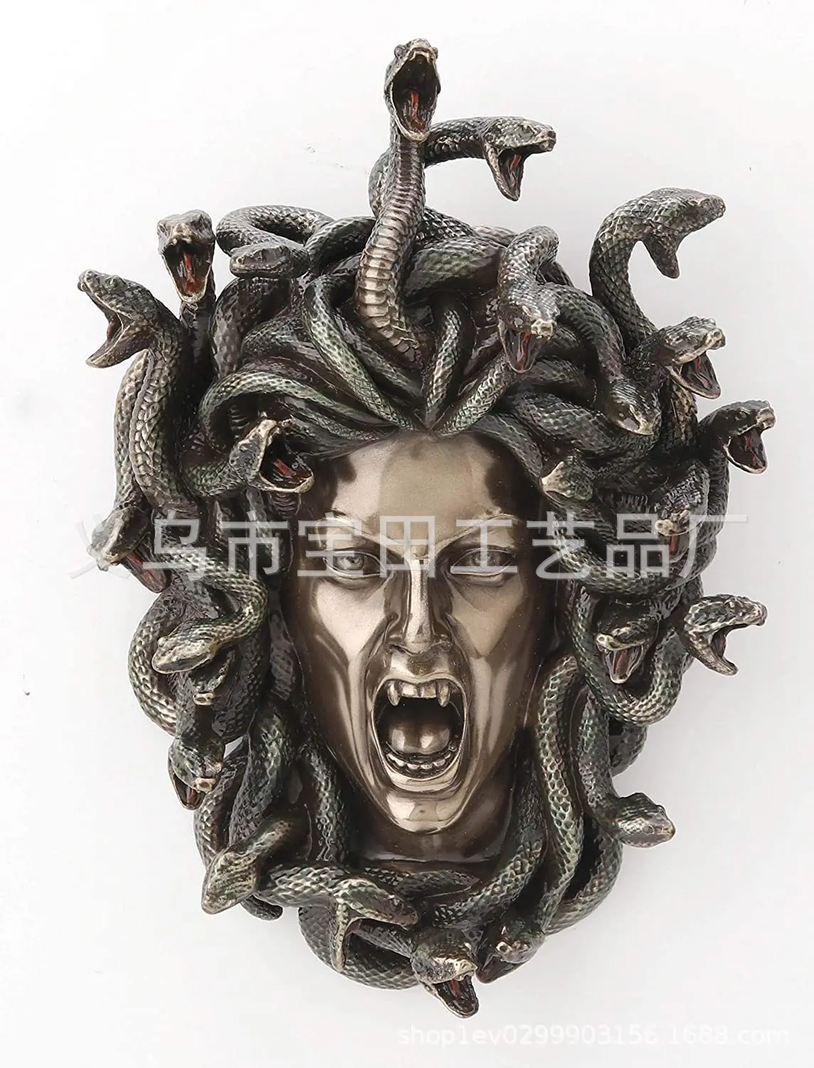 Amazon Medusa Greece Medusa head wall plaque resin wall sculpture home decorations