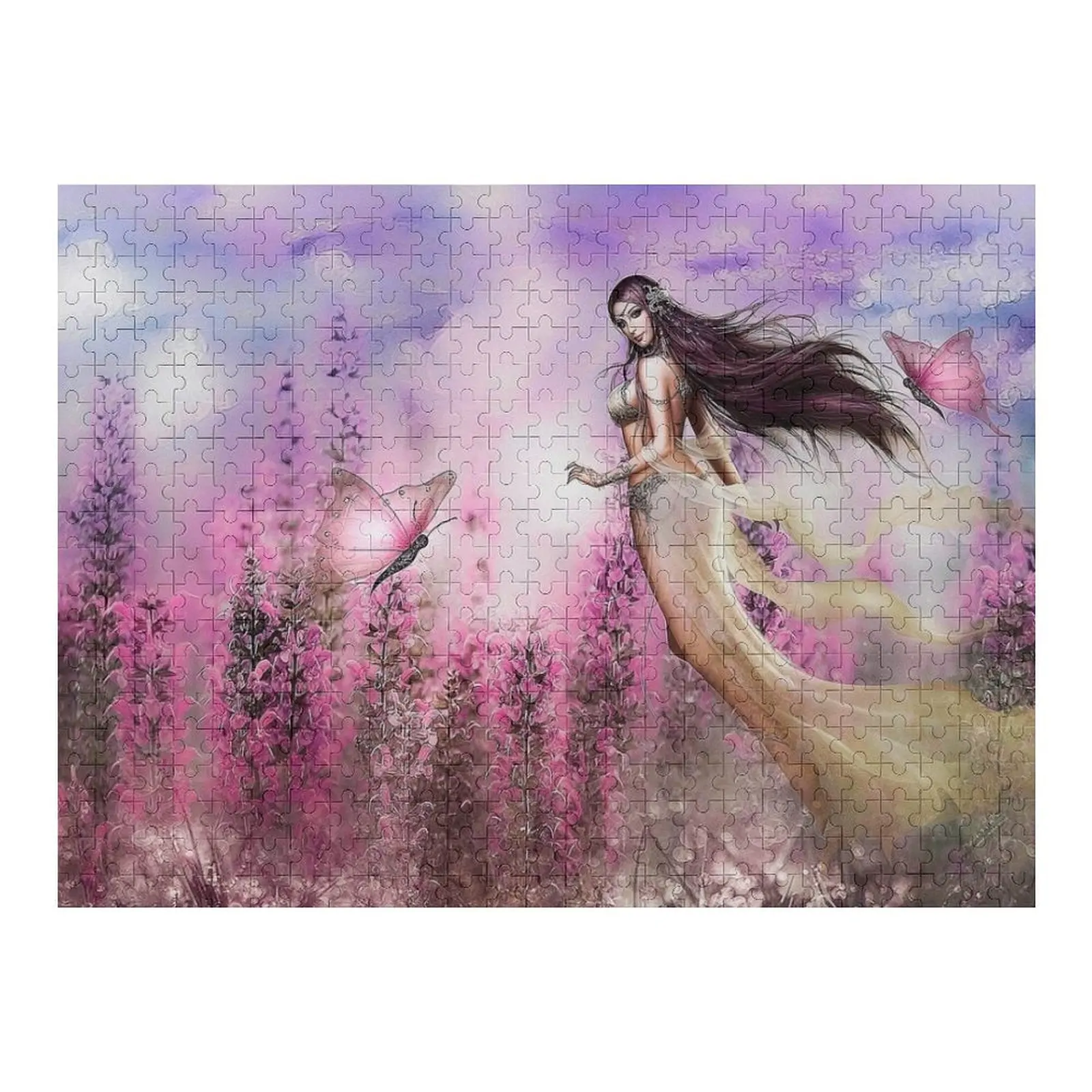 

Fabulous blooming garden Fantasia Jigsaw Puzzle Custom Name Child Toy Personalized For Kids Puzzle