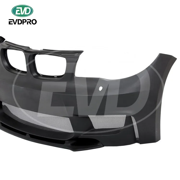 1M Style Glass Fiber Front Bumper for 2007- 2011 Bmw 1 Series E82 E88