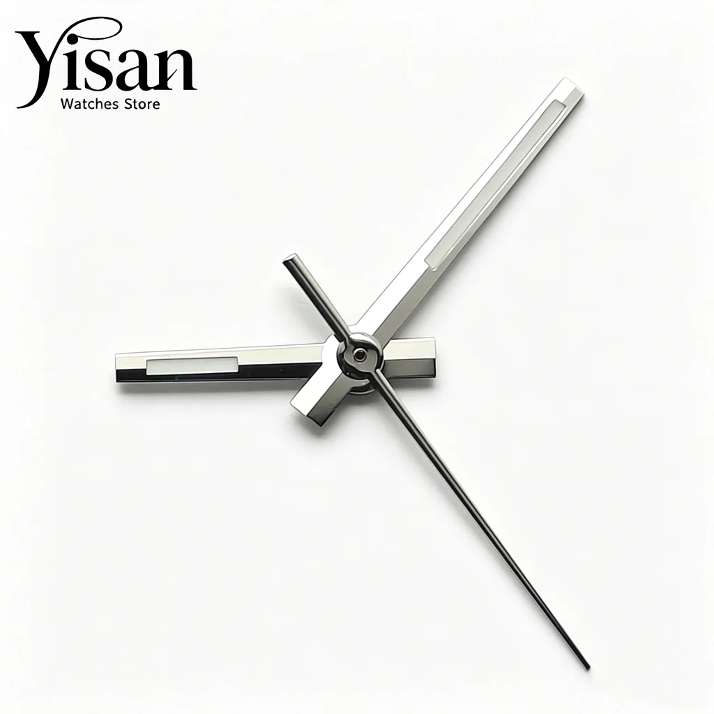 High‑Quality Silver Watch Hands Fit VH31 Quartz Movement Set Green Luminous Watch Mod Replacement Repair Accessories