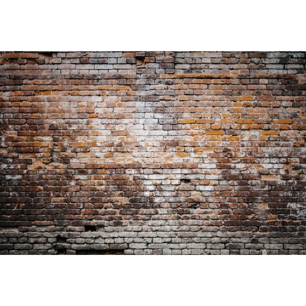 Vintage Red Brick Wall Backdrop for Photography Grunge Brick Wall Wedding Baby Birthday Portrait Video Background Photo Studio