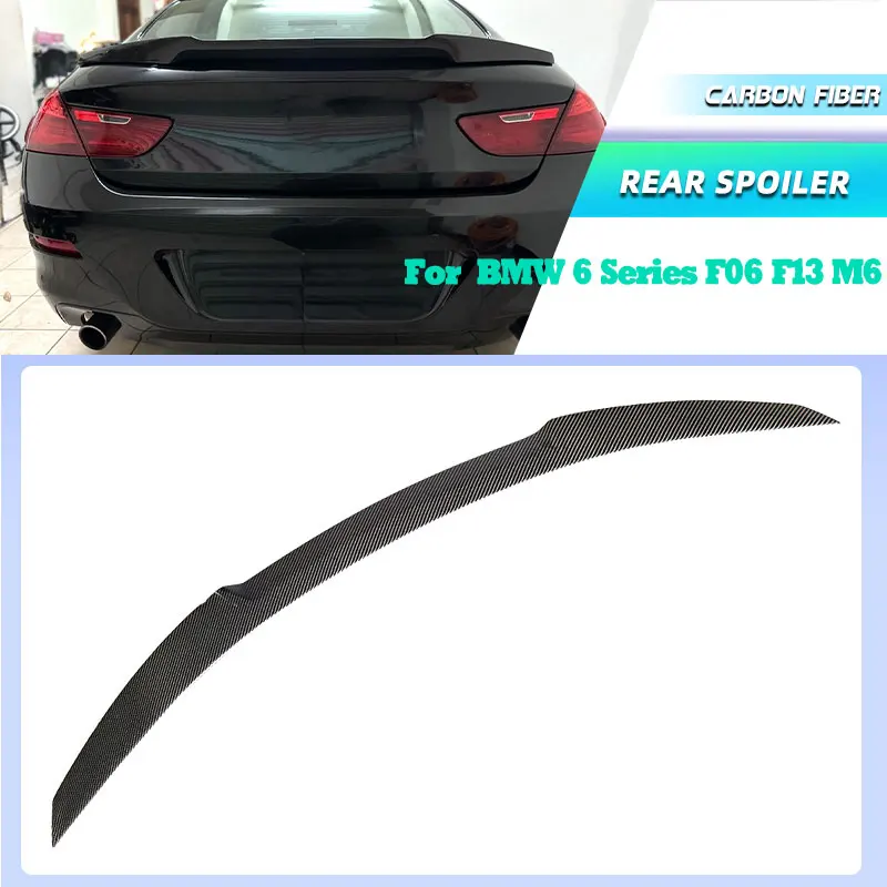 

Full Carbon Fiber Car Rear Trunk Spoiler Wings for BMW 6 Series F06 F13 M6 Gran Coupe 2012-2018 Rear Spoiler Boot Wing Lip