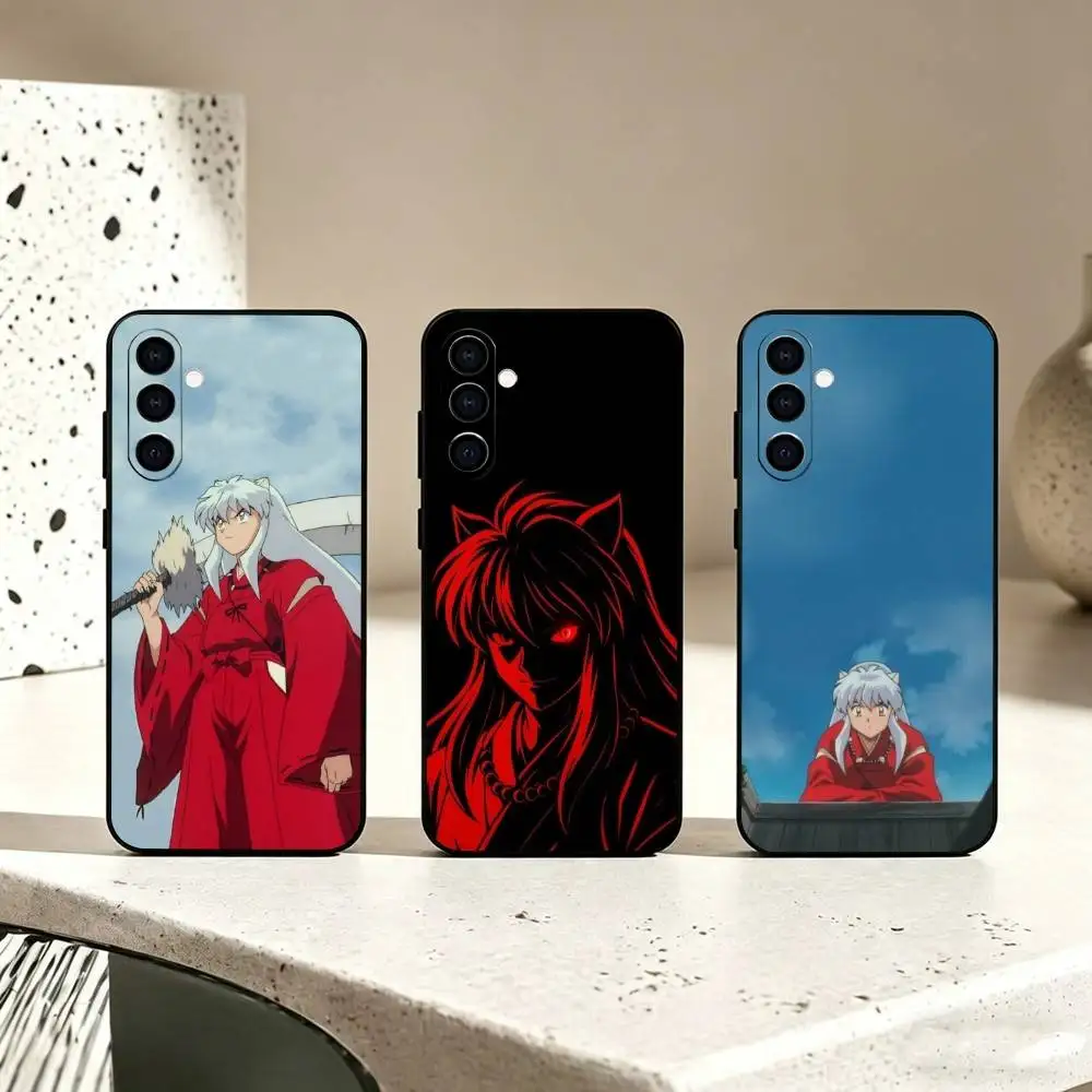 Anime I-Inuyasha Phone Case For Samsung Galaxy A73,A72,A71,A70,A53,A52,A51,Soft Silicone Black Cover