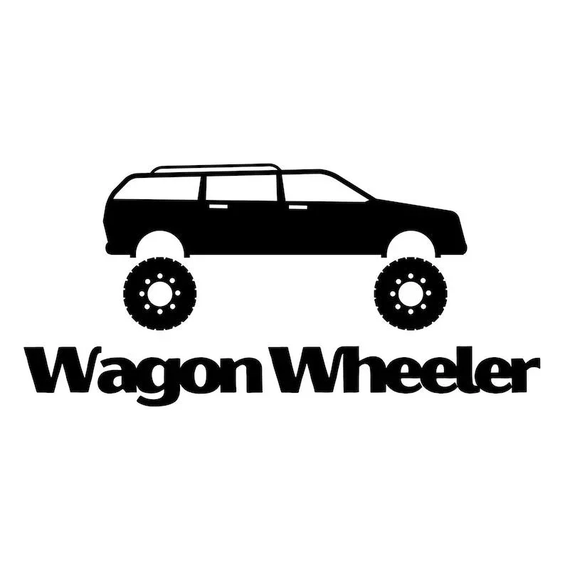 For Wagon Wheeler vinyl sticker decal 4x4 off-road wheeling lifted outback