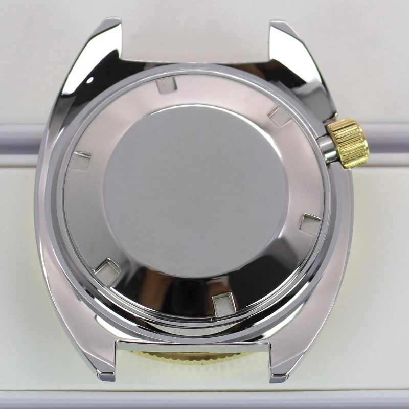 Silver Gold 41mm Watch Case Parts Sapphire Glass For Seiko NH35 NH36 NH34 NH38 Movement Watch 28.5mm Dial Modified Abalone 10bar