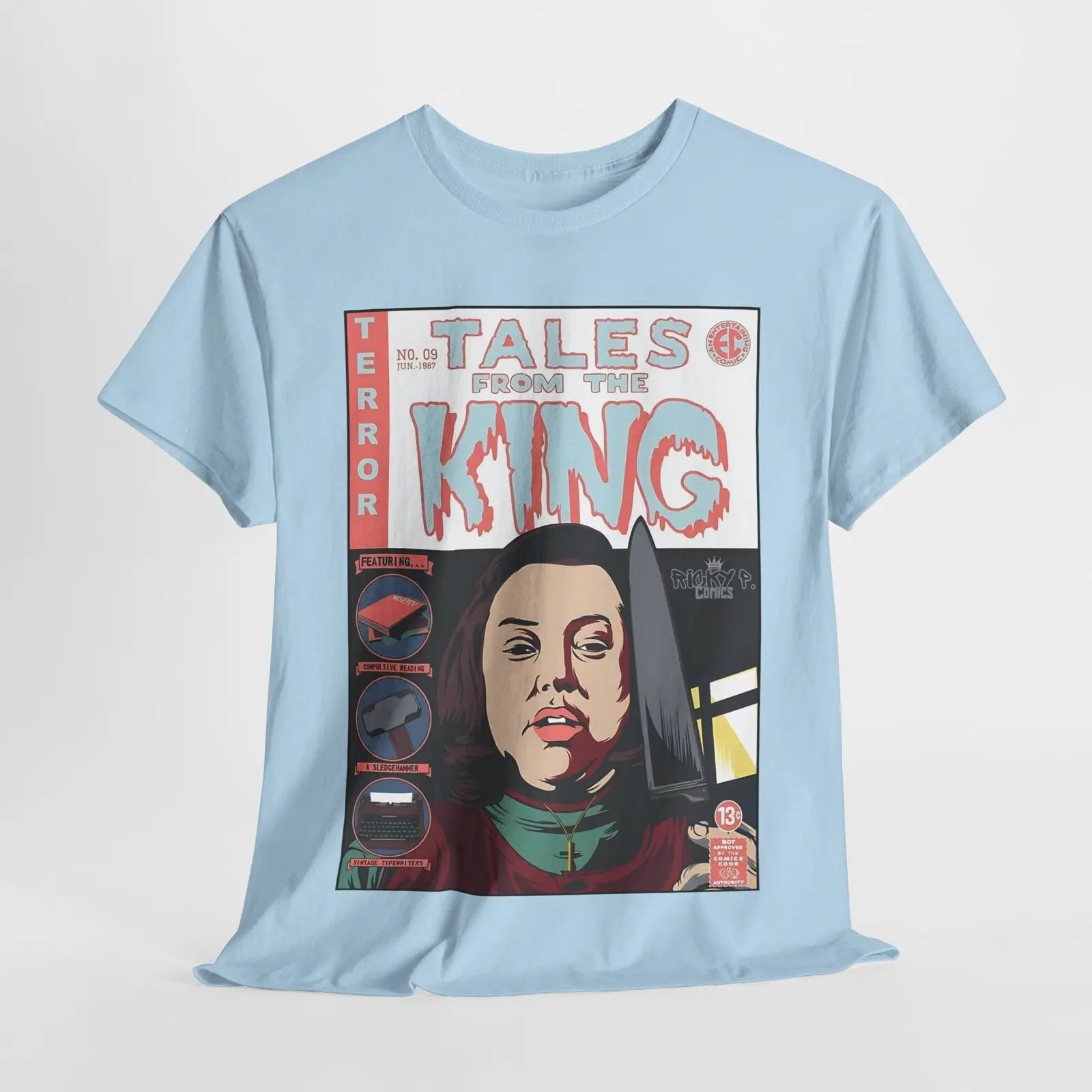 Misery Tales From Stephen King Comic Art T Shirt Unisex Heavy Cotton Tee