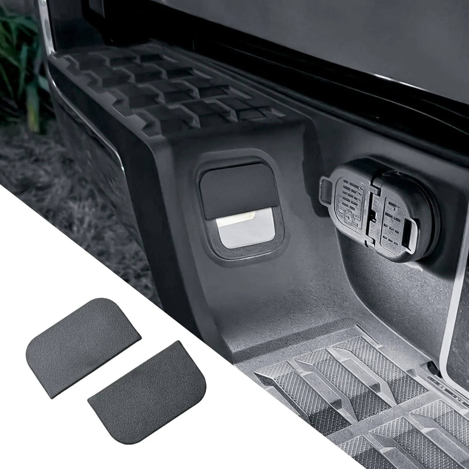 License Plate Light Covers for 2016-2023 Toyota Tacoma Reduce License Light Blinding/Glare Cover Backup Camera Glare Fix Reduce