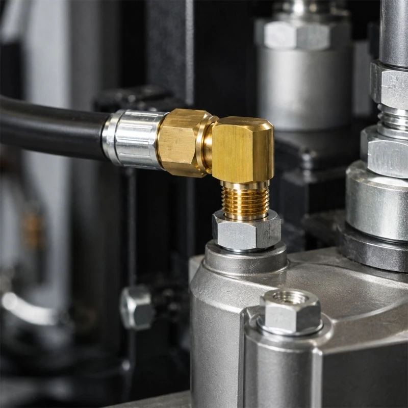 3/8 Brass Pipe Fitting, Elbow Adapter 90 Degrees Elbow Connector