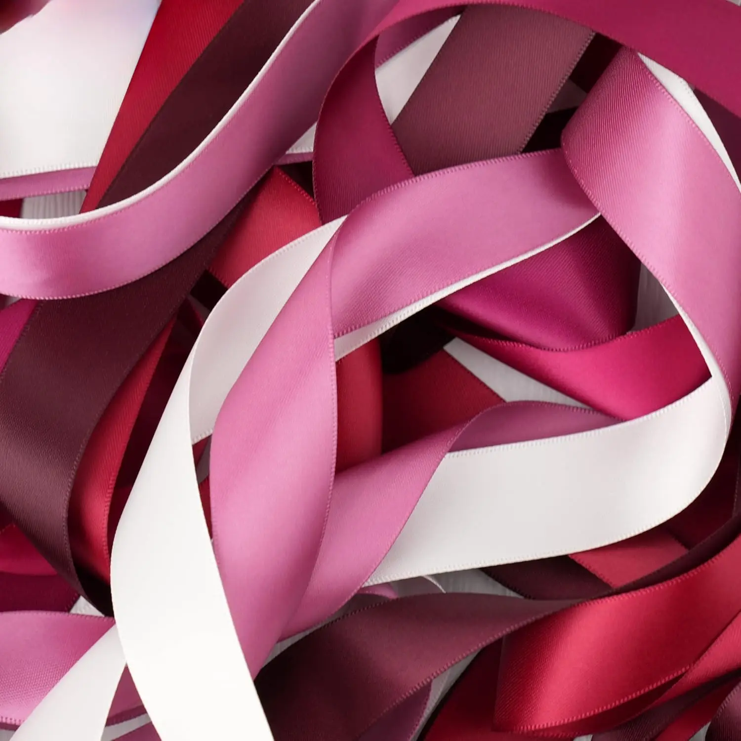 6 Rollen 150 Yards sortiertes einfarbiges Seidenband aus Satin und Satin für Hochzeitseinladungssträuße, Geburtstagsfeier, DIY-Geschenkverpackung – Detail 23