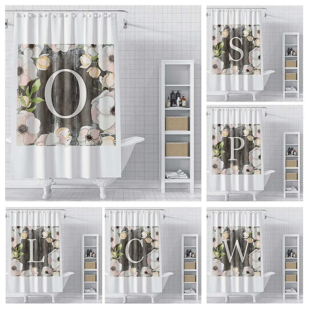 Home decor 26 letter shower curtains for bathroom waterproof fabric bathroom Curtains modern shower curtain 180x200 240x200