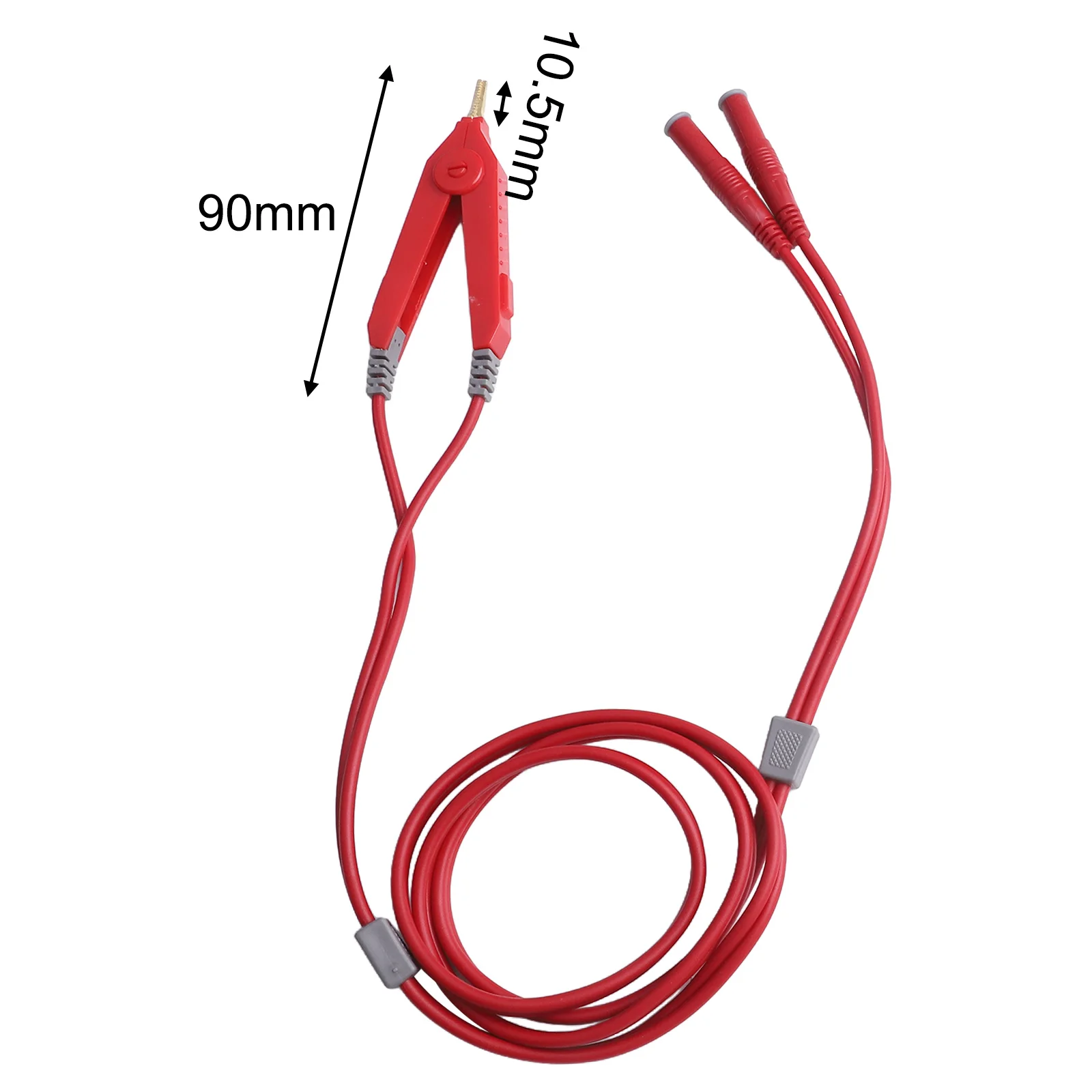 Low Resistance Tester 4mm Banana Jacks 4-Wire Measurement Support Gold-Plated Copper Clips For Electrical Engineering
