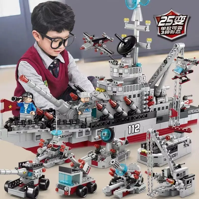 

Игрушки из строительных блоков, строительные блоки для авианосец Fujian Ship, авианосец Shandong Liaoning, детская сборка educa