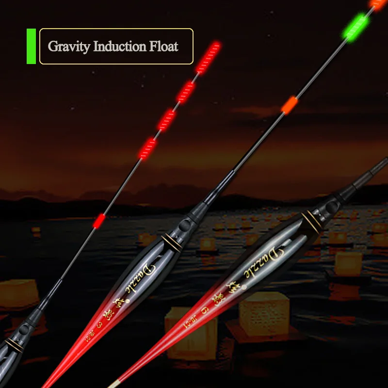 1Pcs 2023 Zcboying New Popular Eye-catching High-sensitivity Fishing Hook Color-changing Gravity Induction Fish Floating