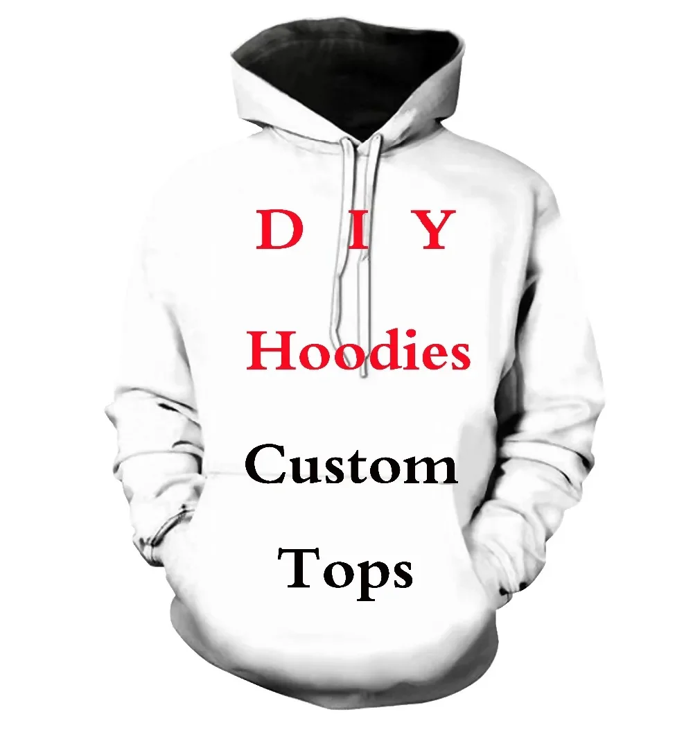 Dropshipping Men/Women 3d Print DIY T-Shirts Pullover Customized Custom Tops Design Clothing Hoodies Sweatshirt Plus Size 5XL A1