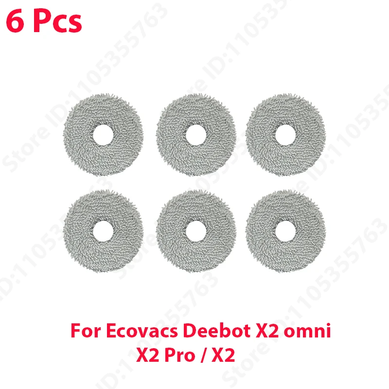 For Ecovacs Deebot X2 Omni / X2 Pro / X2 Main Side Brush Hepa Filter Mop Cloth Dust Bag Accessories image 3