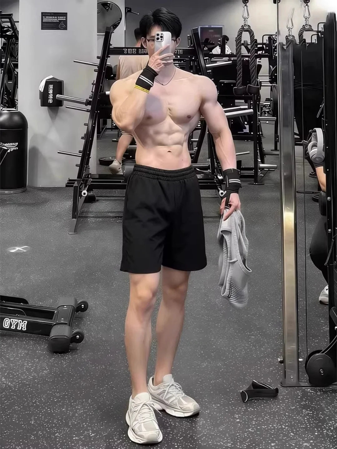 

Bla Fitn Sports ort Men's American Qui Dry Baskeall Running Casual Pants Thin Loose Straight Five-Quarter Pants