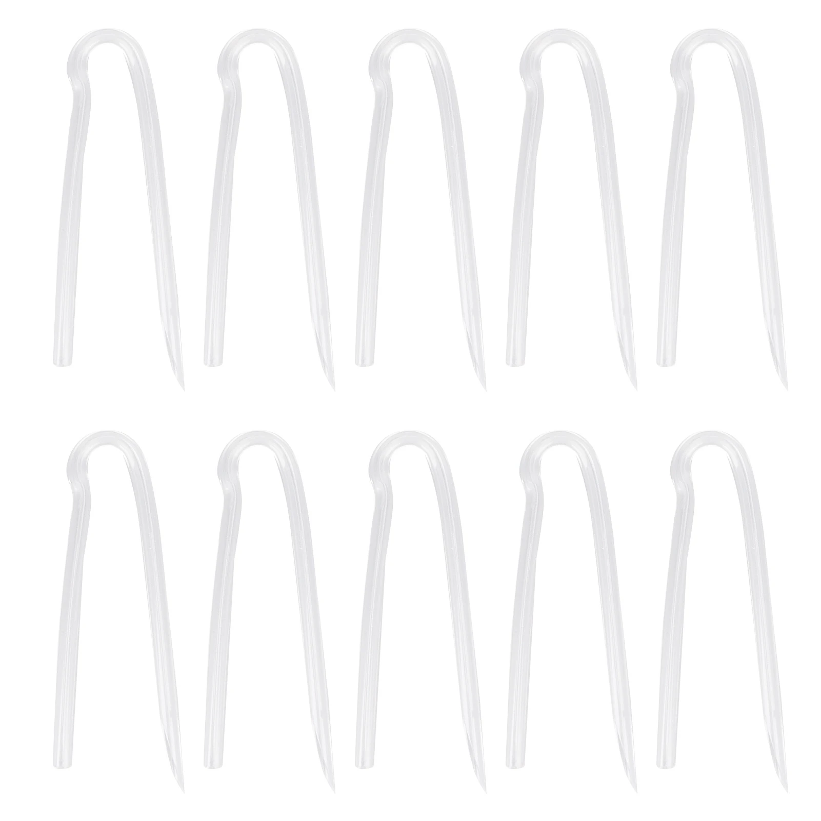 10pcs Hearing Aid Tubes Flexible Type R BTE Earmold Hearing Aid Tubing Replacement3.3x2.0mm / 0.13x0.08in