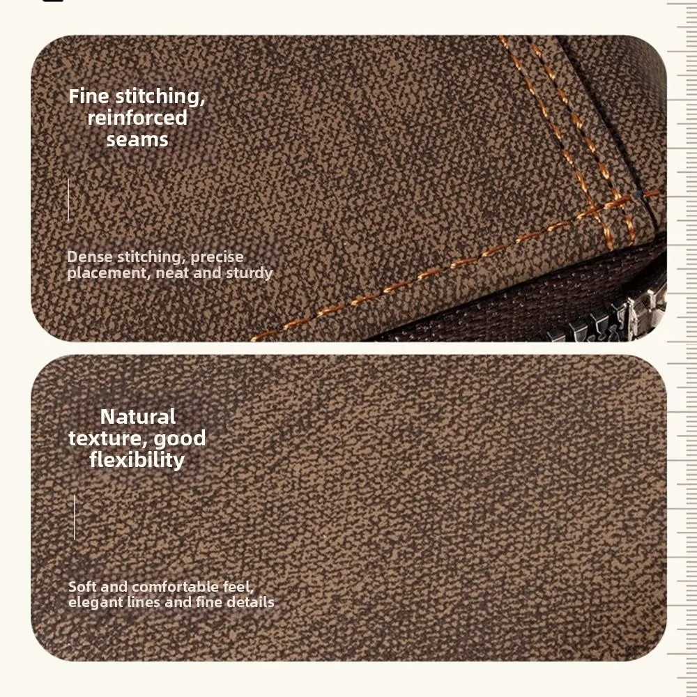 PU Leather Men Wallet RFID Blocking Thin Short ID Credit Card Holder Accordion Design Multi-functional Male Purse for Men Women