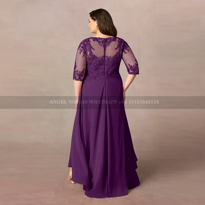 Plus Size Purple Mother of the Bride Dresses for weddings Party Gown vestidos de fiesta elegantes 2024 para boda