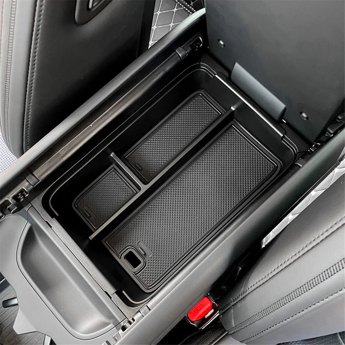 Car Armrest Storage Box Organizer Case for Hyundai Santa Fe 2024 2025 Interior Accessories Center Console Storage Tray