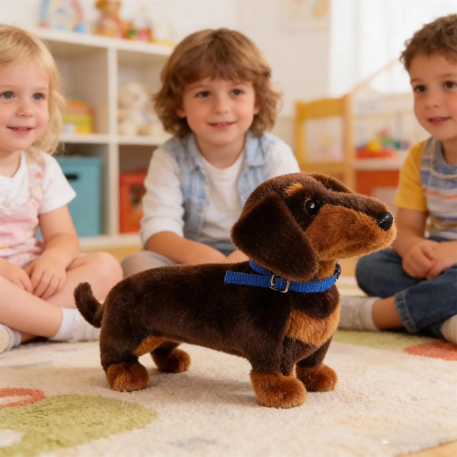 

Dachshund Stuffed Animal 37cm Cute Sausage Dog Plush Toy Soft Hugging Pillow for Kids Adults Home Decor Birthday Gift