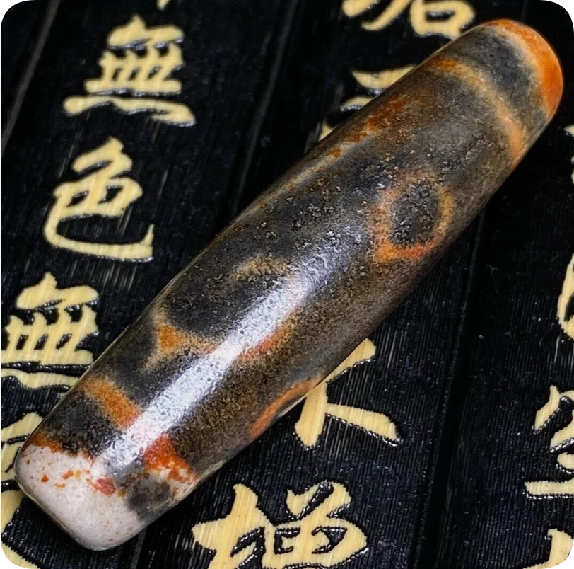 Power Energy Tibetan Old Agate Dzi *Ruyi* Bead Pendant T707