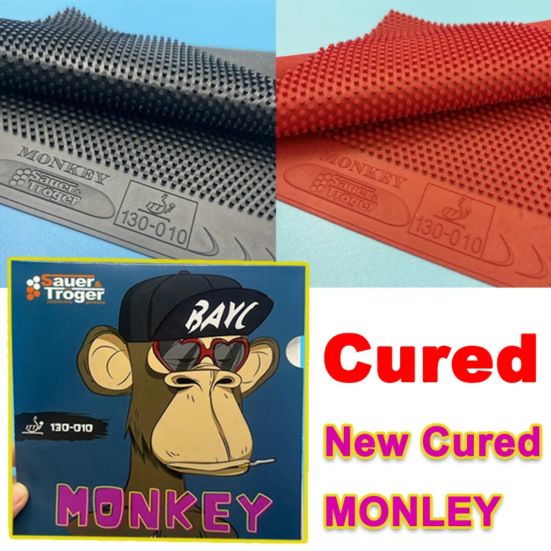 

New Cured MONKEY Long Pips OX Table Tennis Rubber Super Soft Medium Pips Pips Ping Pong Rubber without Sponge 130-010