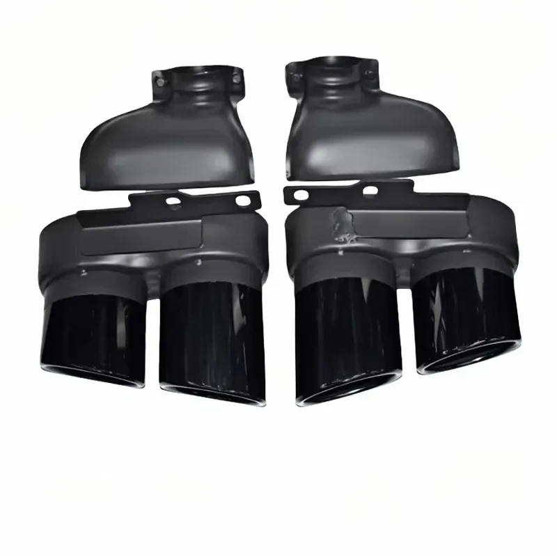 【Durable Practical Daria】 2019-2024 A6 A7 C8 Exhaust Pipe Upgrade Stainless Steel Muffler Nozzle in Black for S6 S7