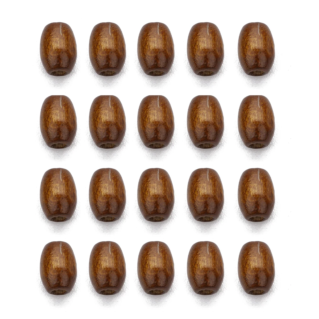 500Pcs/Lot Oval Wooden Brown Natural Wooden Beads Wood Loose Spacer Bead For Clothing Decoration Making DIY Handmade Accessories