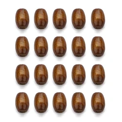 500Pcs/Lot Oval Wooden Brown Natural Wooden Beads Wood Loose Spacer Bead For Clothing Decoration Making DIY Handmade Accessories