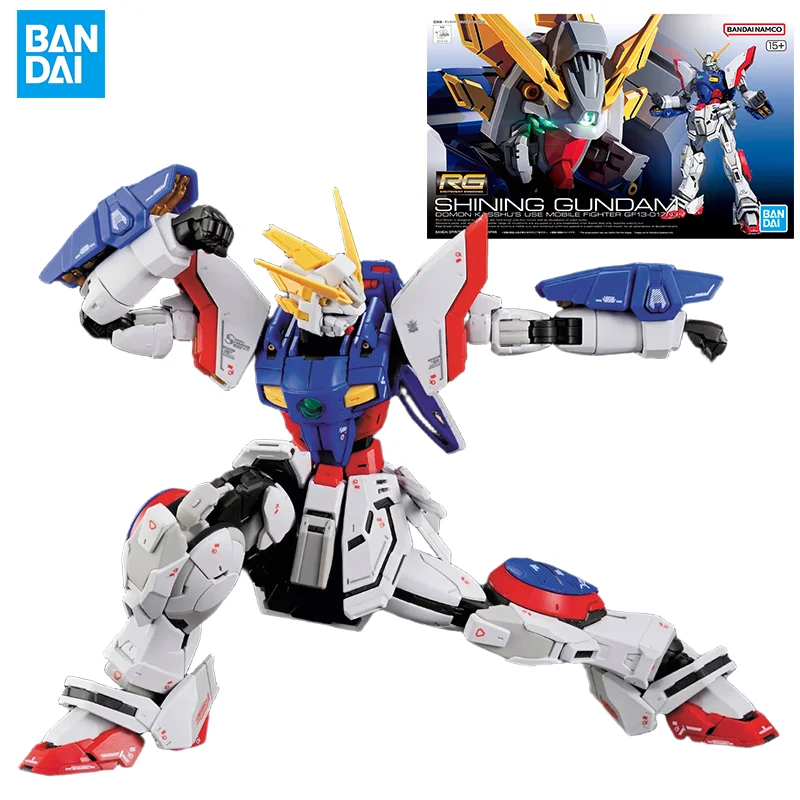 

Bandai RG 1/144 GUNDAM SHINING GUNDAM DOMON KASSHU'S USE MOBILE FIGHTER GF13-017NJ Action Figure Assembly Toys Collectible Model