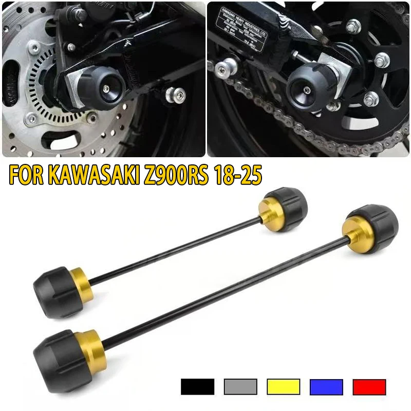 

For KAWASAKI Z900 RS Z 900RS Z900RS 2018-2025 Motorcycle Accessories Front Rear Wheel Fork Slider Axle Crash Protector