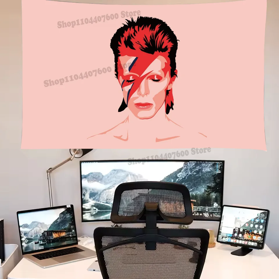 

Singer D-David B-Bowie Tapestry Printed Tapestry Decoration canvas Travel Used for advertising creative Birthday Gift