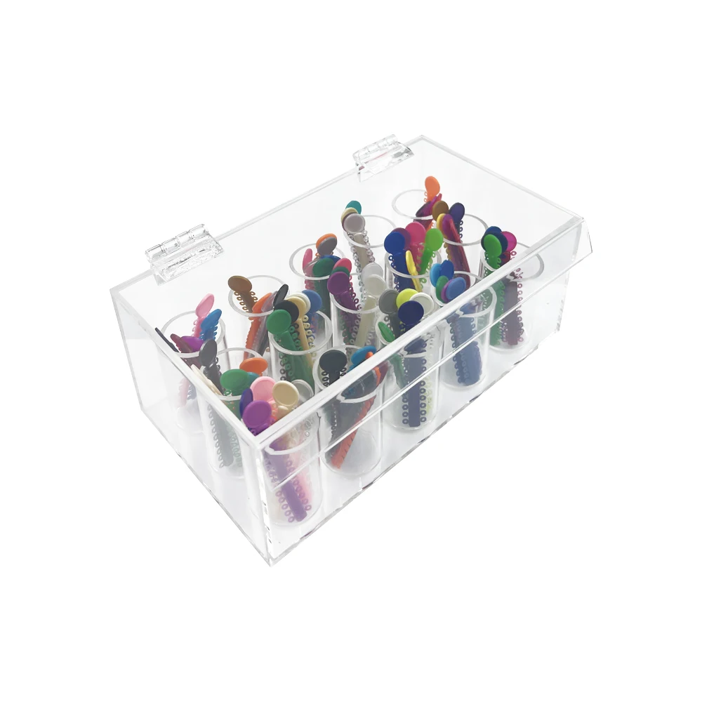 1pcs Dental Ligature Ties Organizer Dentistry Orthodontic Ligature Box Stand Elastic Rubber Bands Holder Container Storage Case