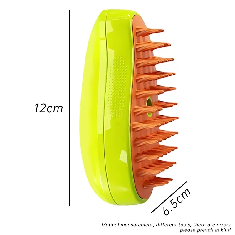 4in1 Cat & Dog Grooming Comb with Electric Spray Cat Steam Brush Soft Silicone Hair Remover Kitten Pet Bath Massage Clean Brush