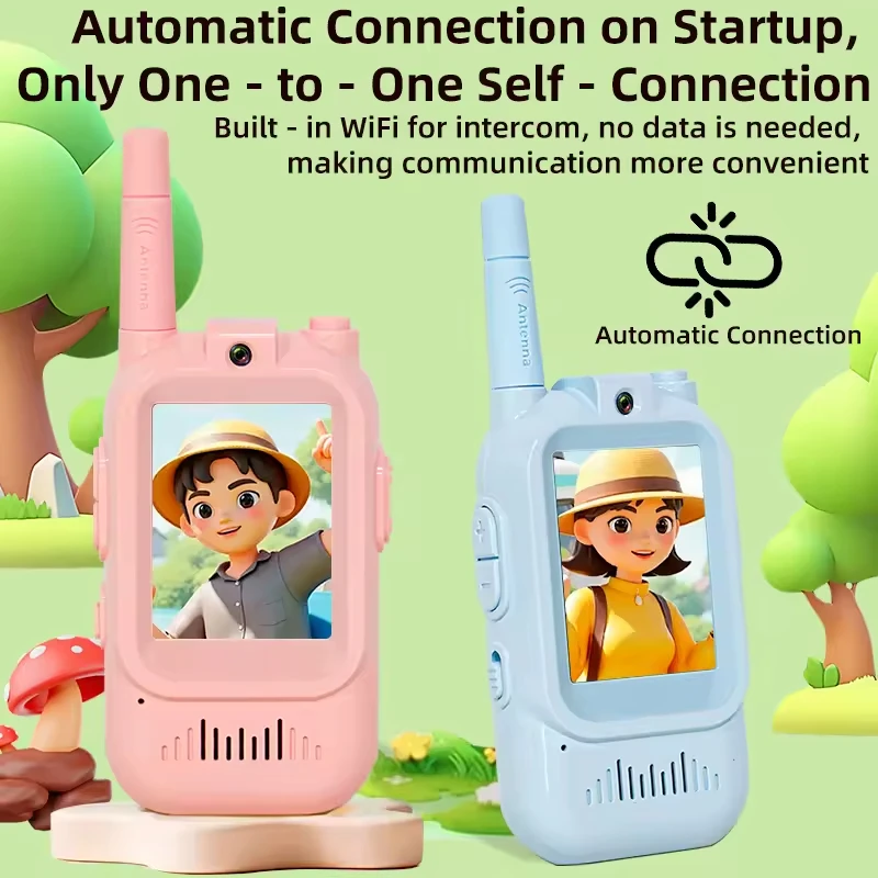 لاسلكي لاسلكي تخاطب فيديو إنترفون في الهواء الطلق طويلة المدى الوالدين والطفل التفاعلية الذكية النداء لعبة كهربائية 2 حزم مجموعة الاطفال هدية