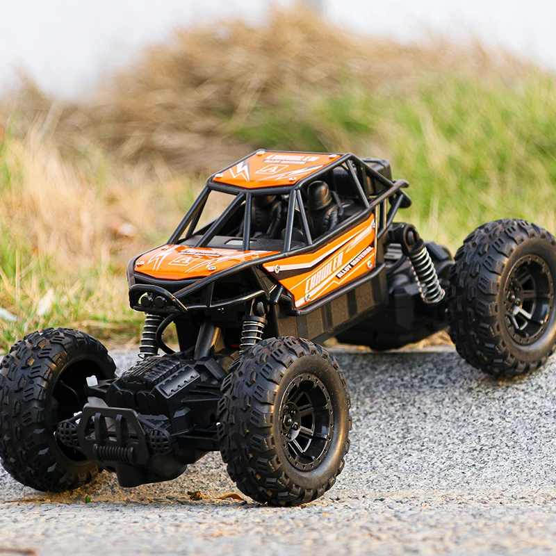 Children\'s off-road remote control car Large alloy high-speed four-wheel drive climbing car electric remote control car boy gift