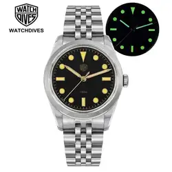 Watchdives WD1950S 36mm Men Watch VH31 Quartz Movement C3 Luminous K1 Crystal Waterproof 100m Watches Stainless Steel Wristwatch