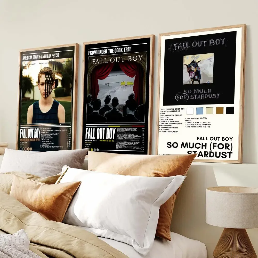 Band F-Fall Out Boy Poster PP Wall Decor Posters Celebrity Music Art Prints Bedroom Office Gift