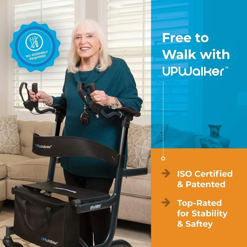 Imagem -02 - Upwalker Lite-o Walker Vertical Original Premium Lightpeso Ajustável Rollator Construção Estreita Mar