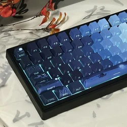 Bright Moon Keycaps Cherry Profile DYE-Sub Double Shot Backlight Side Engraving Keycap Set For Mechanical Keyboard