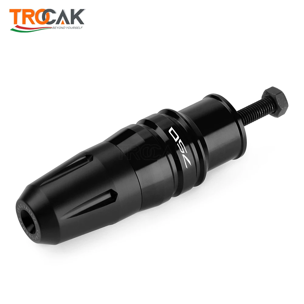For Kawasaki Z750 Z 750 2004-2012 Motorcycle CNC+POM Crash Pads Exhaust Sliders Crash Protector