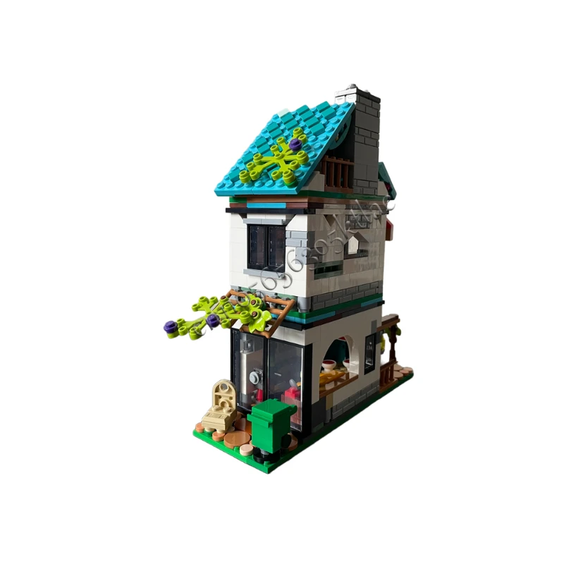 Hot 619PCS MOC Medievale di Lusso Accogliente Casa Costruire Modello Modulare Architettura Building Block Fai Da Te Educazione Assemblaggio Giocattoli Per Bambini Regali