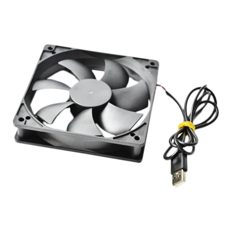 Router Cooling Fan,Diy Pc Cooler Tv Box Wireless Cooling Silent Quiet Dc 5V USB Power 120Mm Fan