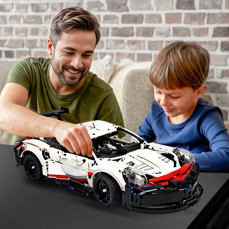 1580PCS Speed Sports Car Building Blocks Technology Building Model SuperCar Brick Puzzle Toy Car Children Adult Christmas Gift