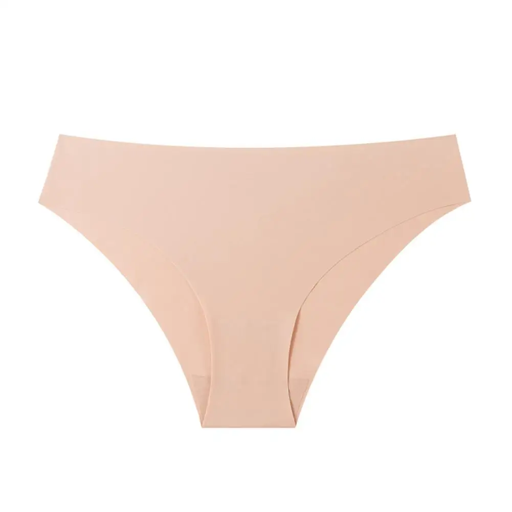 

Large Size Triangle Pants Breathable Lingeries Soft Sexy Hot Ice Silk Diamond Girl Seamless Low Waist Underwear Women's Panties