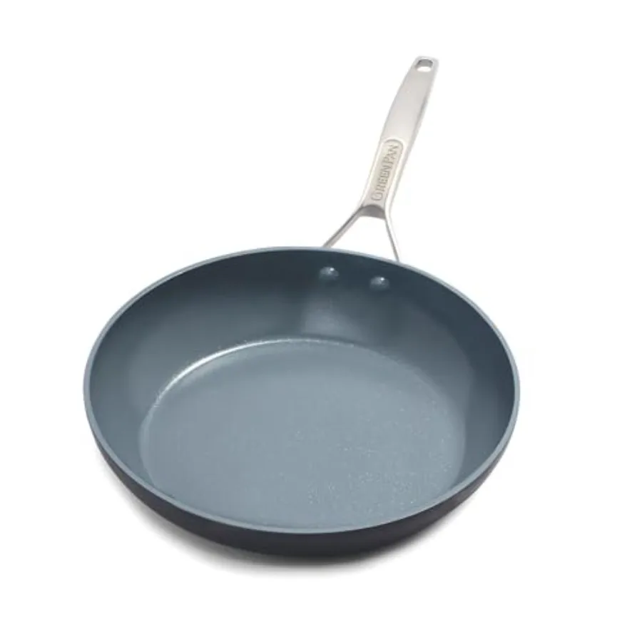 

10inch Frying Pan Skillet for Home Cooking and Professional Use Hard Anodized Healthy Ceramic Nonstick Surface with PFASFree Co