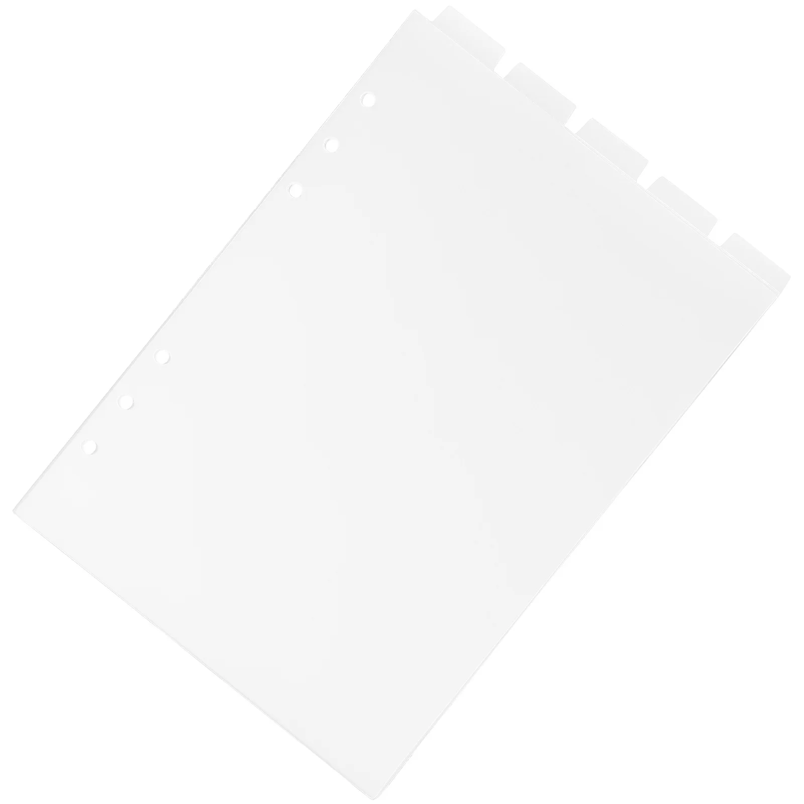 Partition Baffle The Notebook Tab Dividers Hand Account Accessory Binder Clear Pvc Supply Office Detachable Page