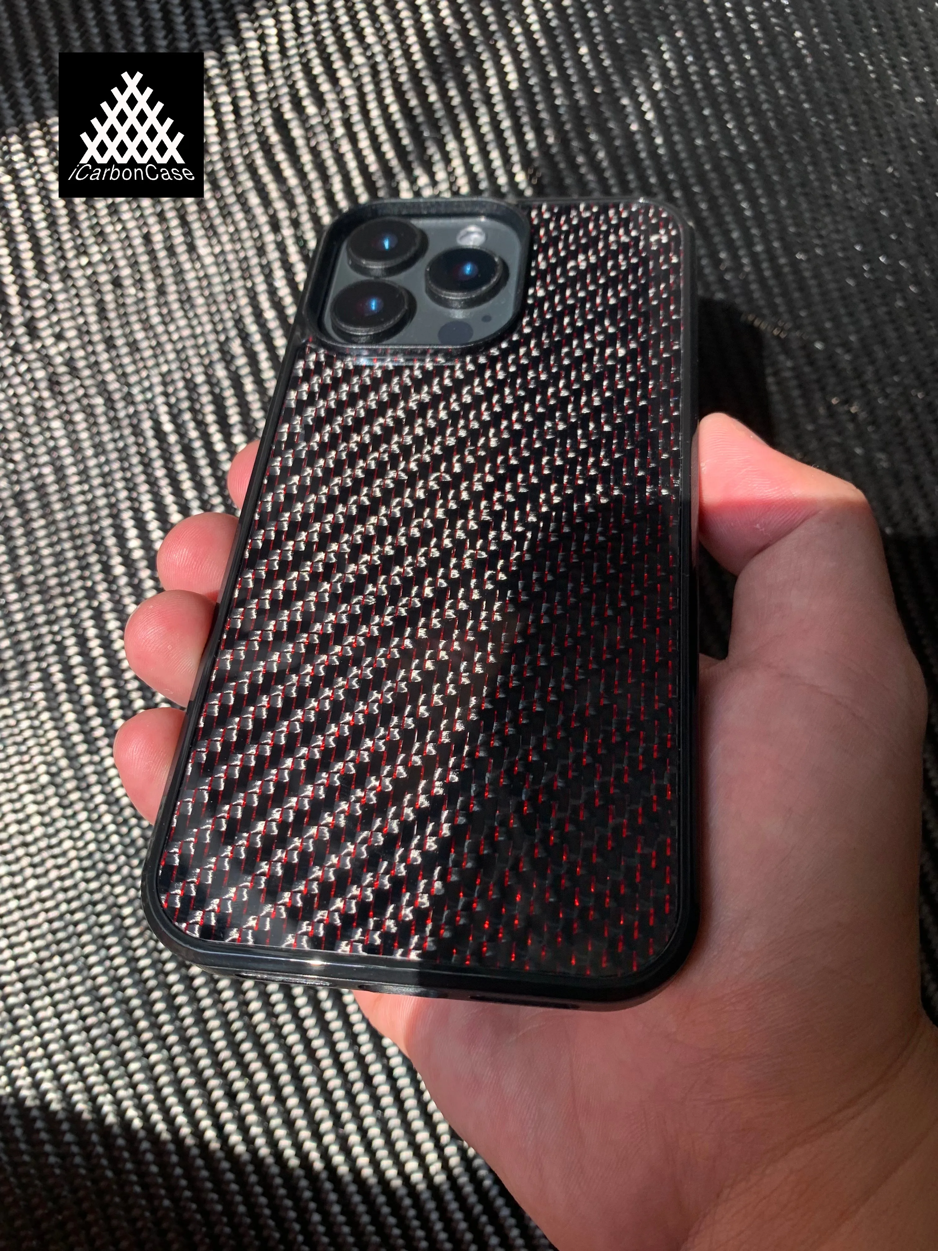 Magnetic Real Woven Carbon Fiber Case for iPhone 11 12 13 14 15 16 Pro Max with Magsafe Full Coverage 3K Twill Carbon Case