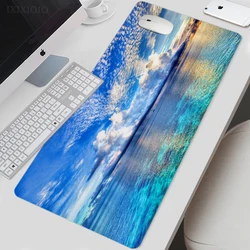 Mouse Pad Gamer Ocean Sea XL New Large Custom Mousepad XXL keyboard pad Carpet Natural Rubber Soft Office Accessories Mouse Mats